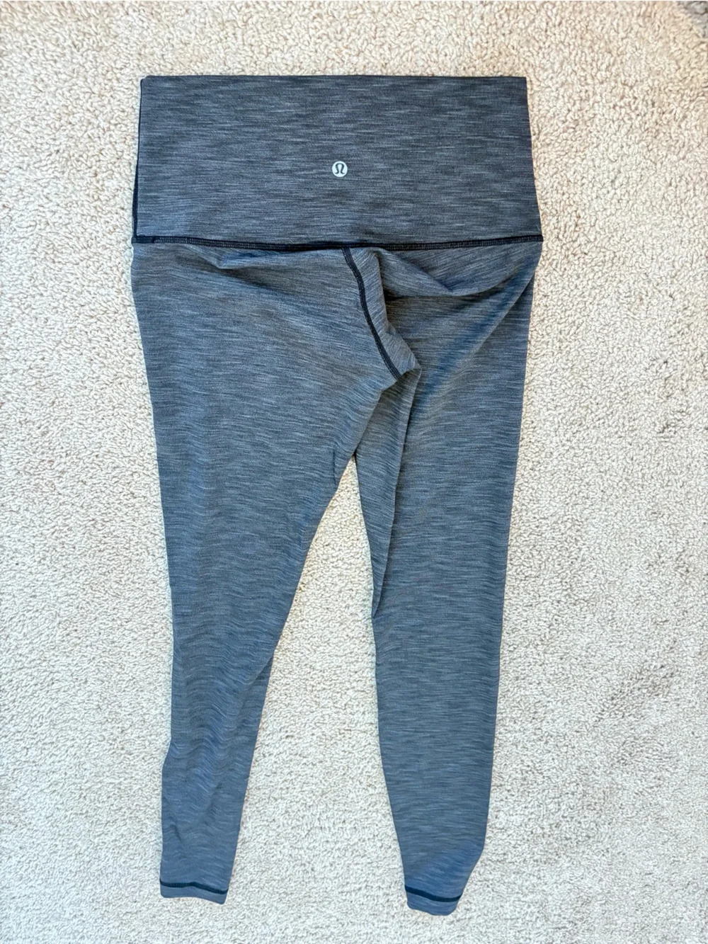 lululemon athletica Heathered Charcoal Gray High-Rise Leggings